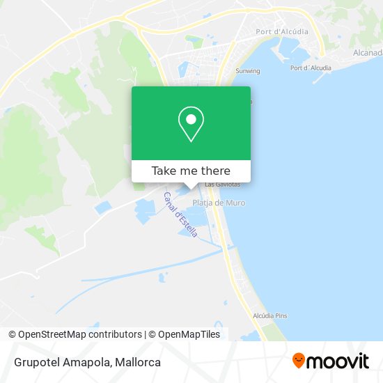 mapa Grupotel Amapola