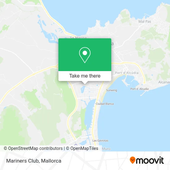 Mariners Club map
