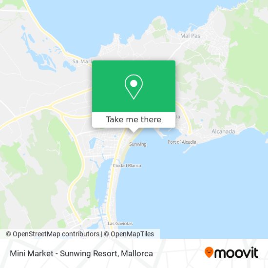 Mini Market - Sunwing Resort map
