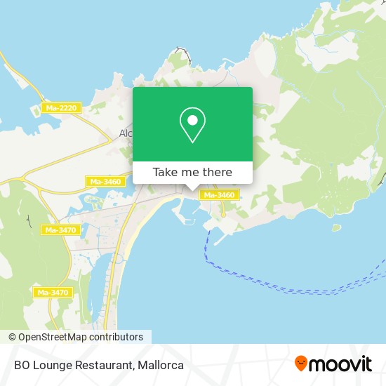 BO Lounge Restaurant map