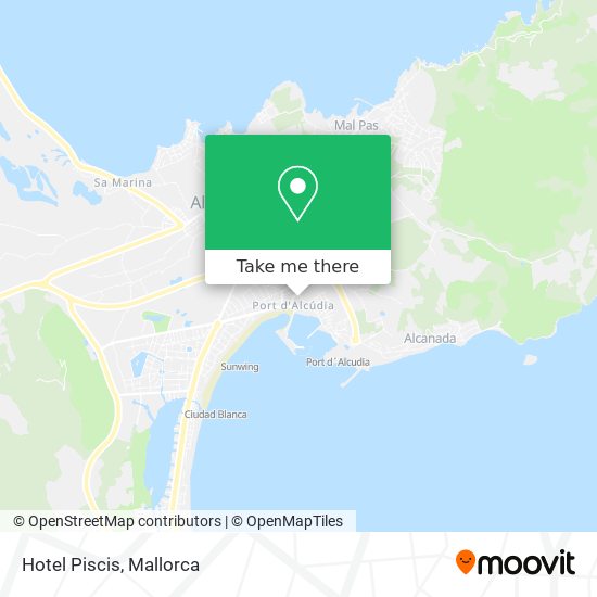 Hotel Piscis map