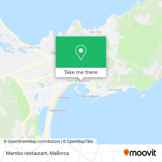 Mambo restaurant map