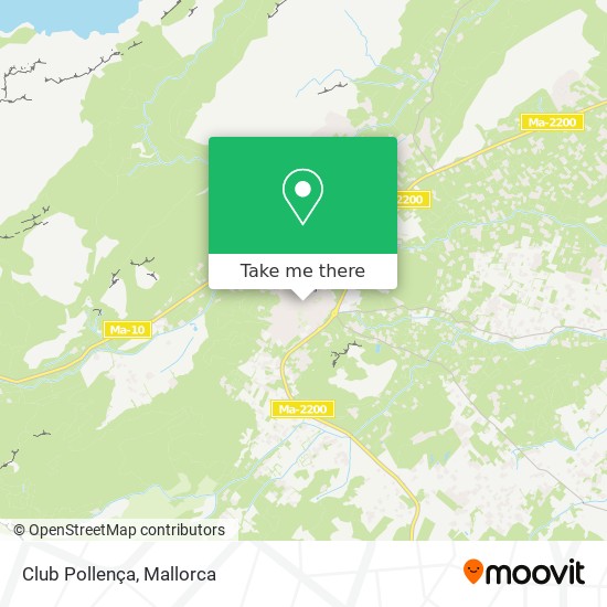 Club Pollença map