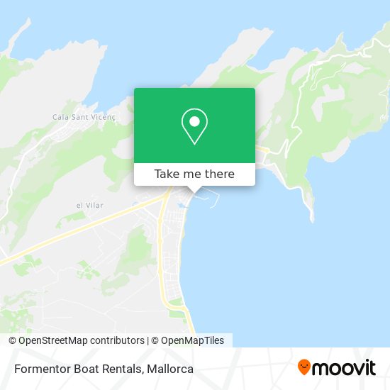 mapa Formentor Boat Rentals