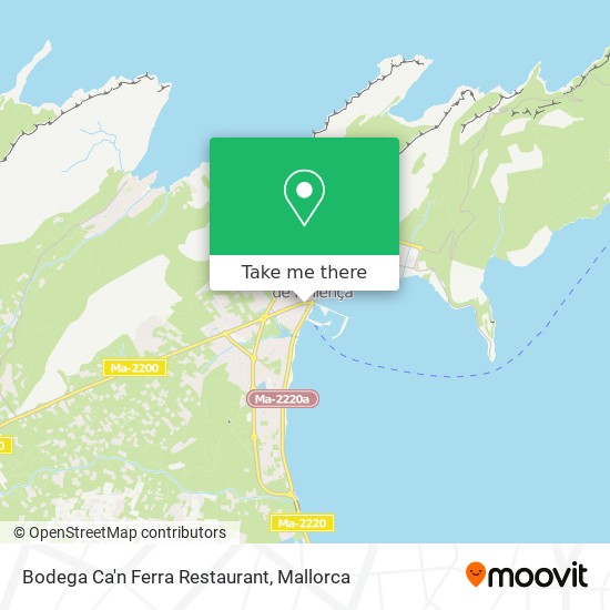 Bodega Ca'n Ferra Restaurant map