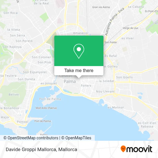 Davide Groppi Mallorca map