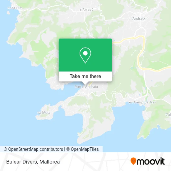 Balear Divers map