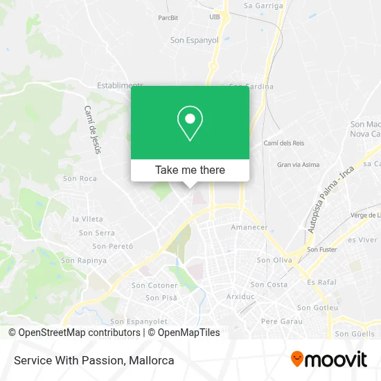 Service With Passion map