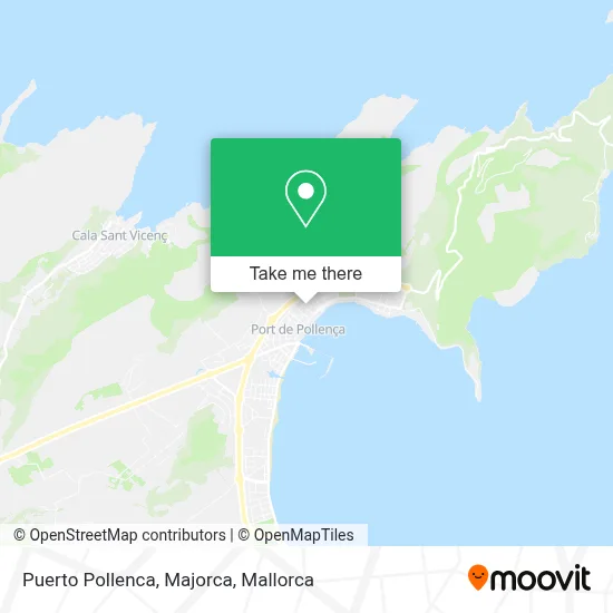 Puerto Pollenca, Majorca map