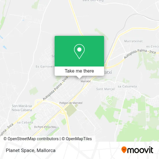 Planet Space map