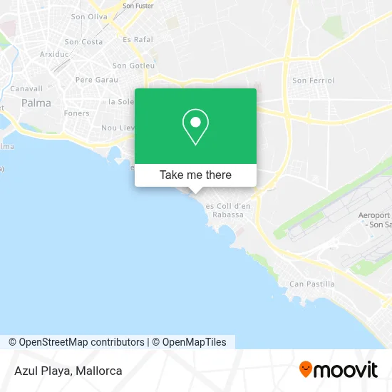 Azul Playa map