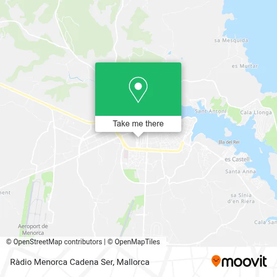Ràdio Menorca Cadena Ser map