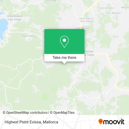 Highest Point Evissa map