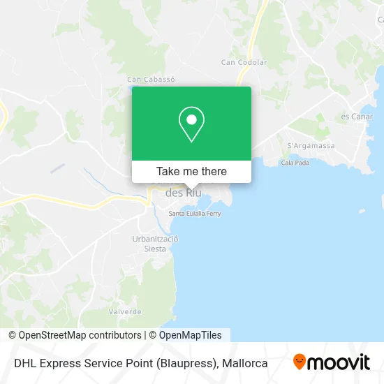 DHL Express Service Point (Blaupress) map