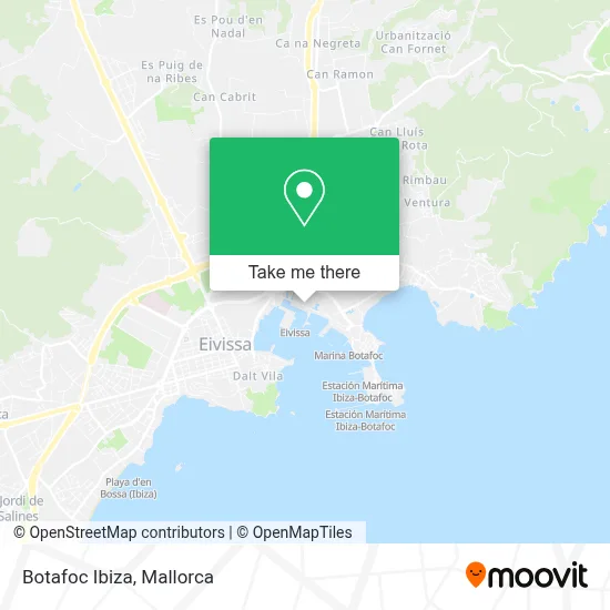 Botafoc Ibiza map