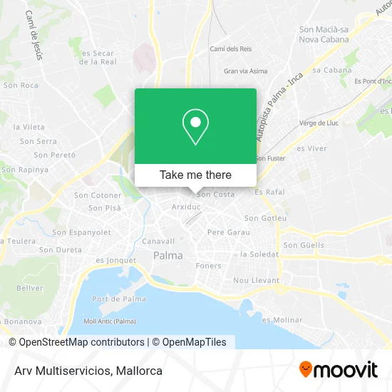 Arv Multiservicios map