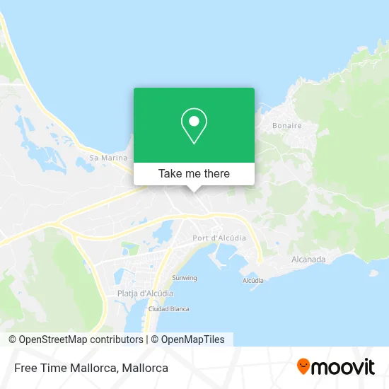 Free Time Mallorca map