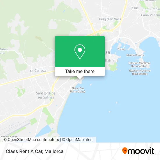 Class Rent A Car map