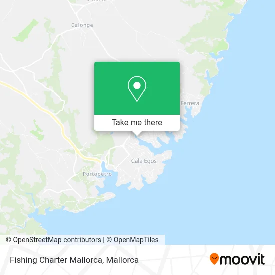 Fishing Charter Mallorca map