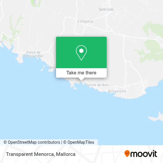 Transparent Menorca map