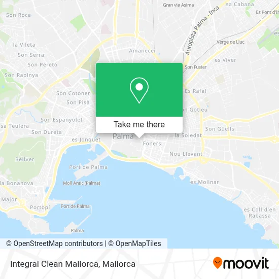 Integral Clean Mallorca map