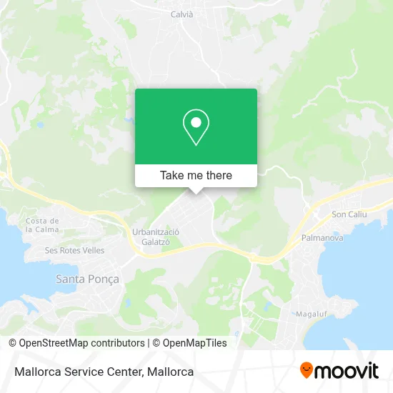 Mallorca Service Center map
