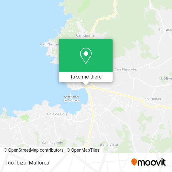 Rio Ibiza map