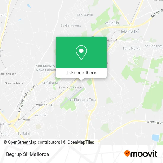 Begrup Sl map