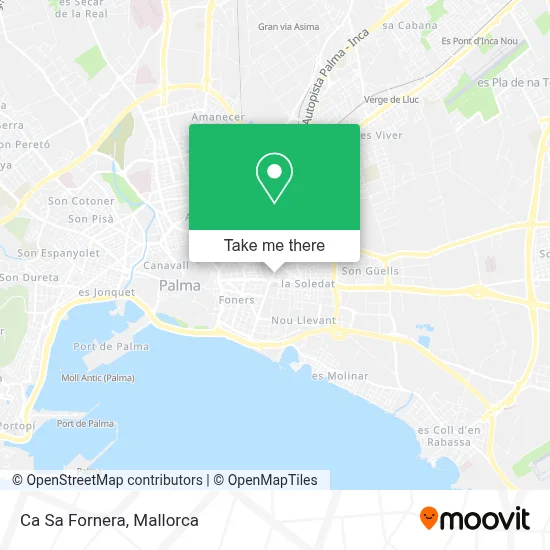 Ca Sa Fornera map