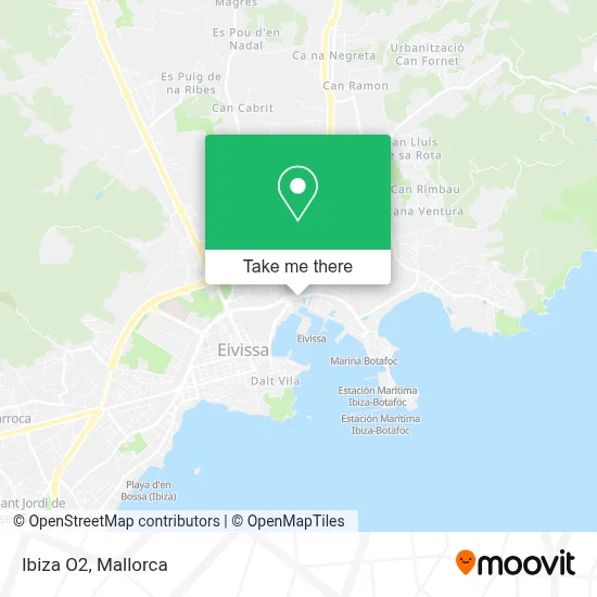 Ibiza O2 map