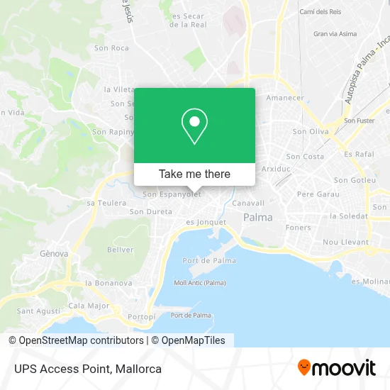 Ups Access Point map