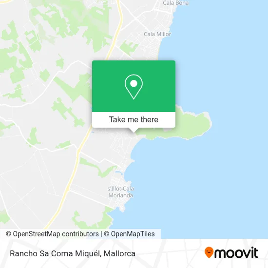 Rancho Sa Coma Miquél map
