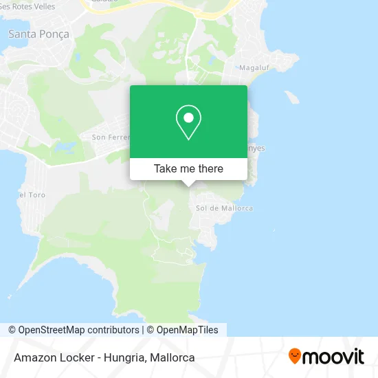 Amazon Locker - Hungria map