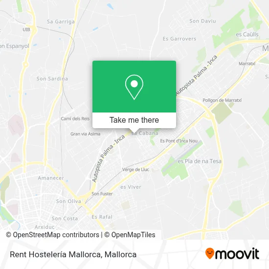 Rent Hostelería Mallorca map
