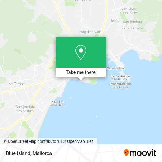 Blue Island map