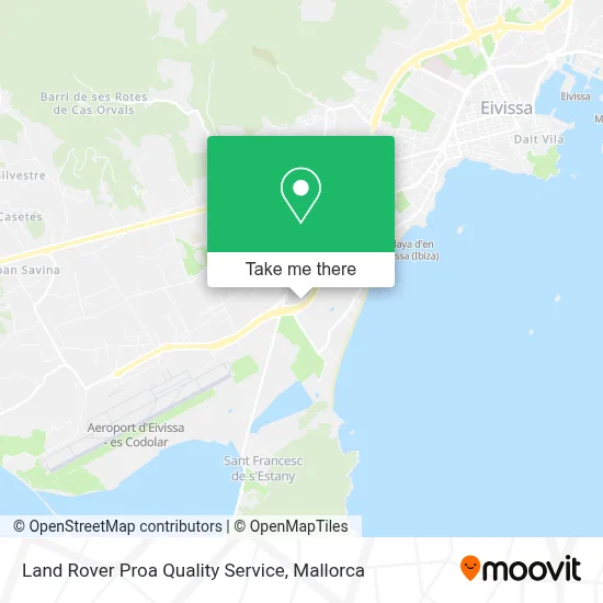 Land Rover Proa Quality Service map