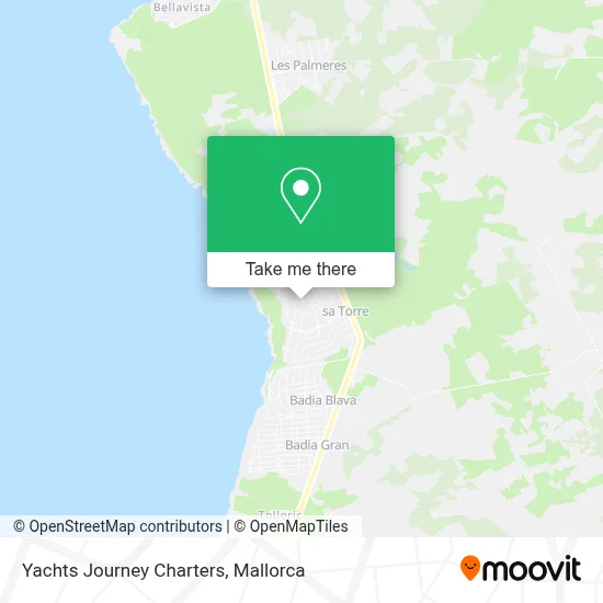 Yachts Journey Charters map