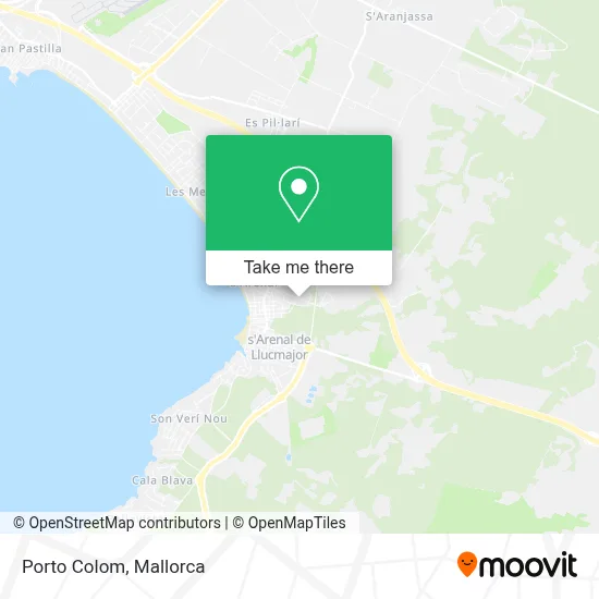 Porto Colom map