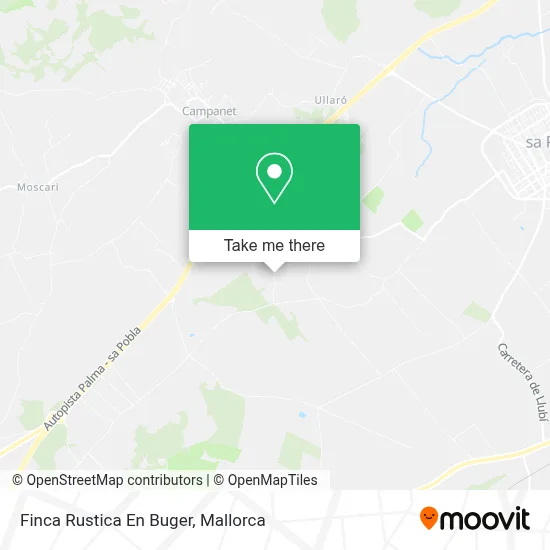 Finca Rustica En Buger map
