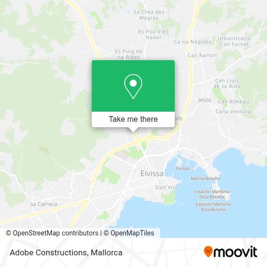 Adobe Constructions map