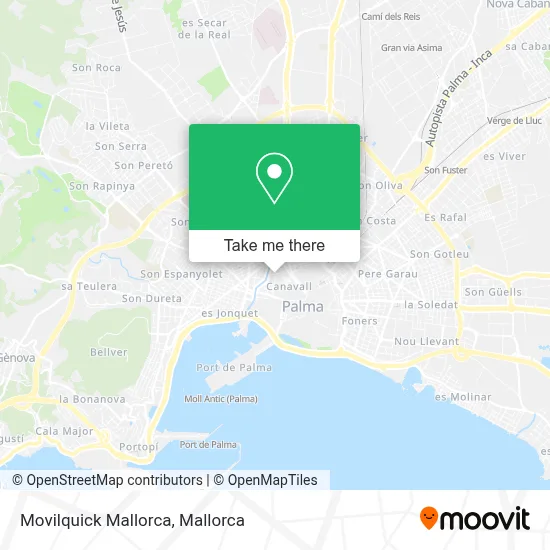 Movilquick Mallorca map