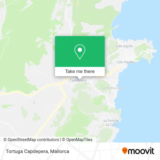 Tortuga Capdepera map
