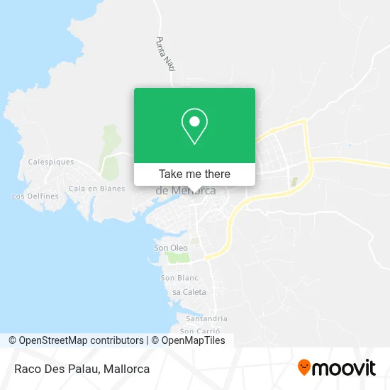 Raco Des Palau map