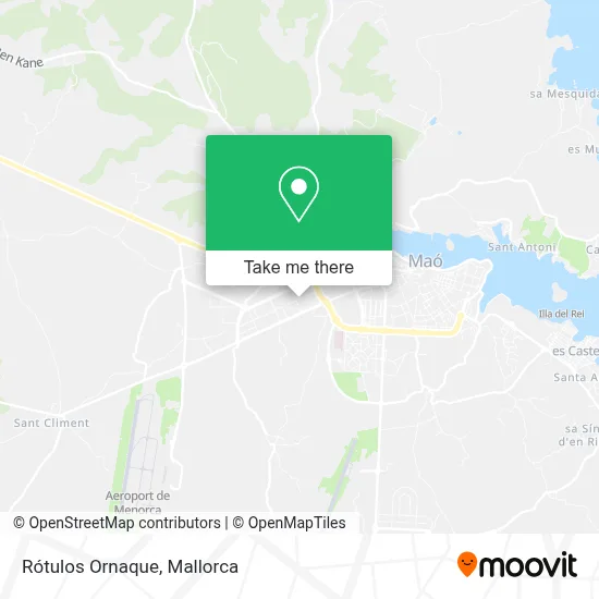 Rótulos Ornaque map