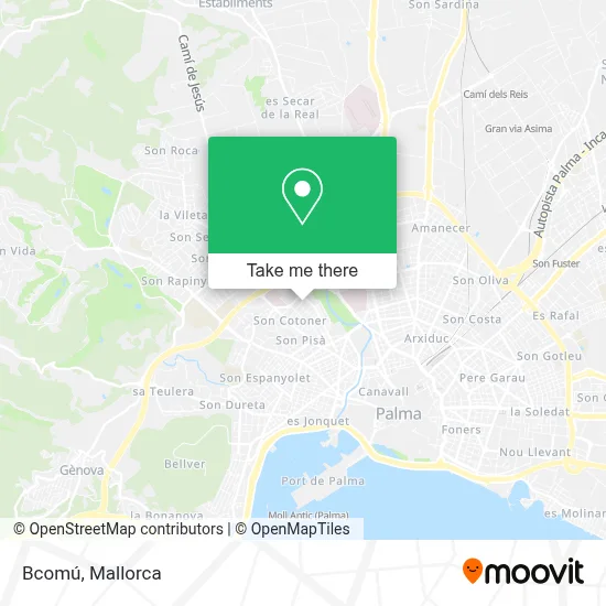 Bcomú map