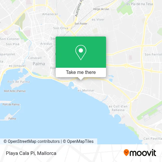 Playa Cala Pi map