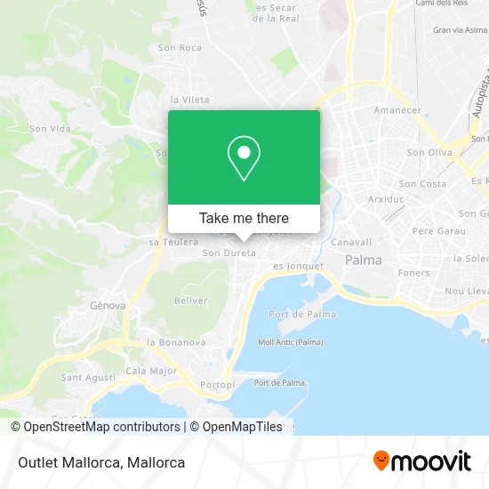 Outlet Mallorca map