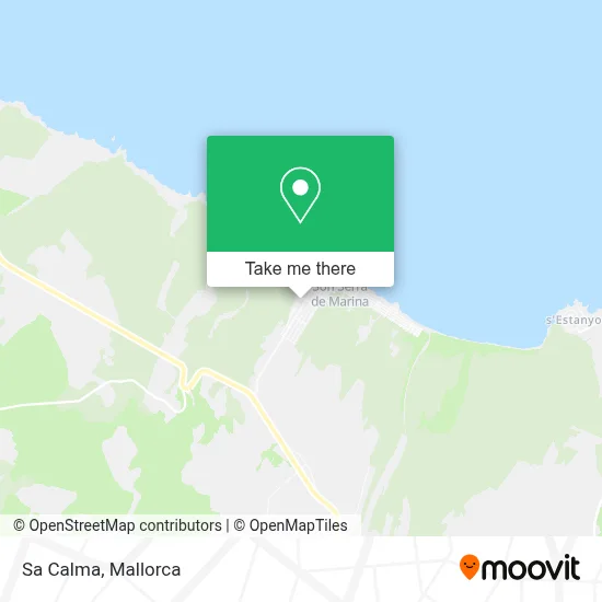 Sa Calma map