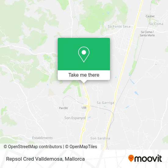 Repsol Cred Valldemosa map