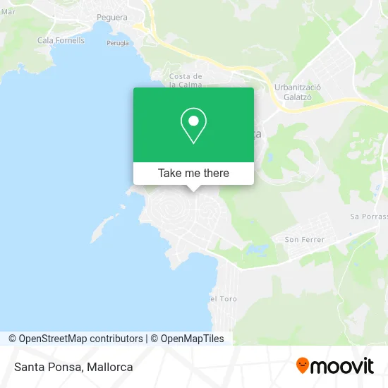 Santa Ponsa map